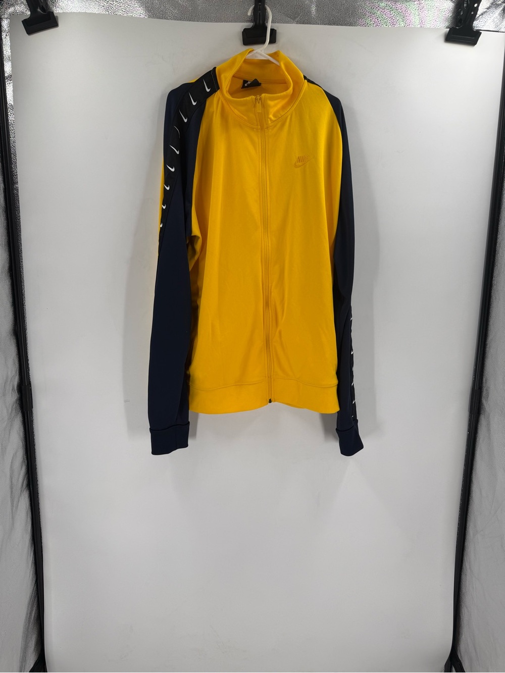 Nike Men’s Yellow and Navy Performance Track Jacket